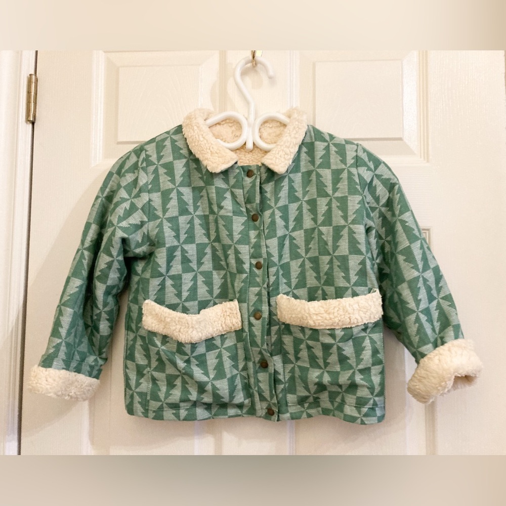 Fin and Vince Sherpa Jacket 6/7 EUC